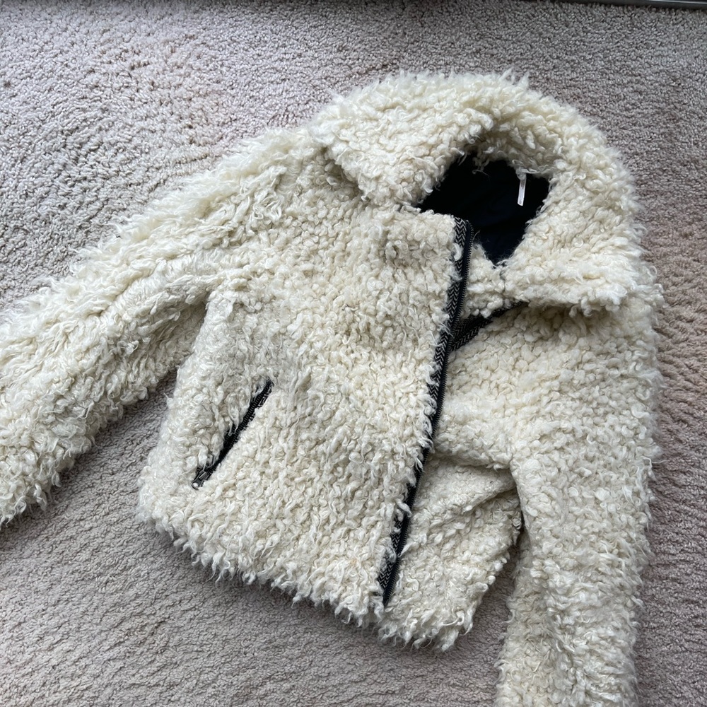FREE PEOPLE faux shearling Moro jacket